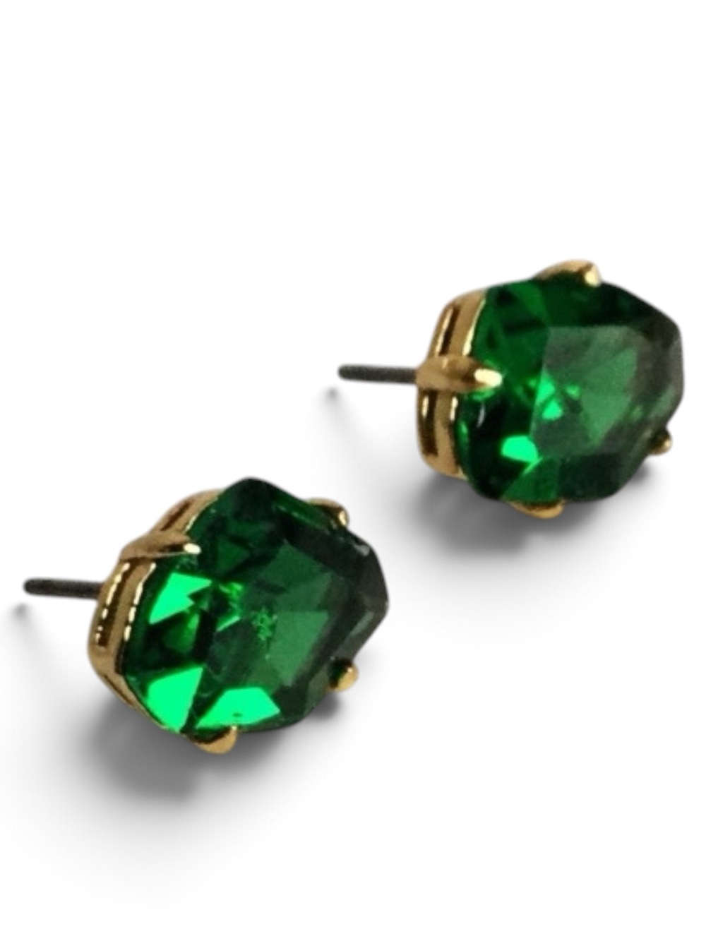 Kate Spade Treasure Trove Stud Earrings in Deep Green - NWT